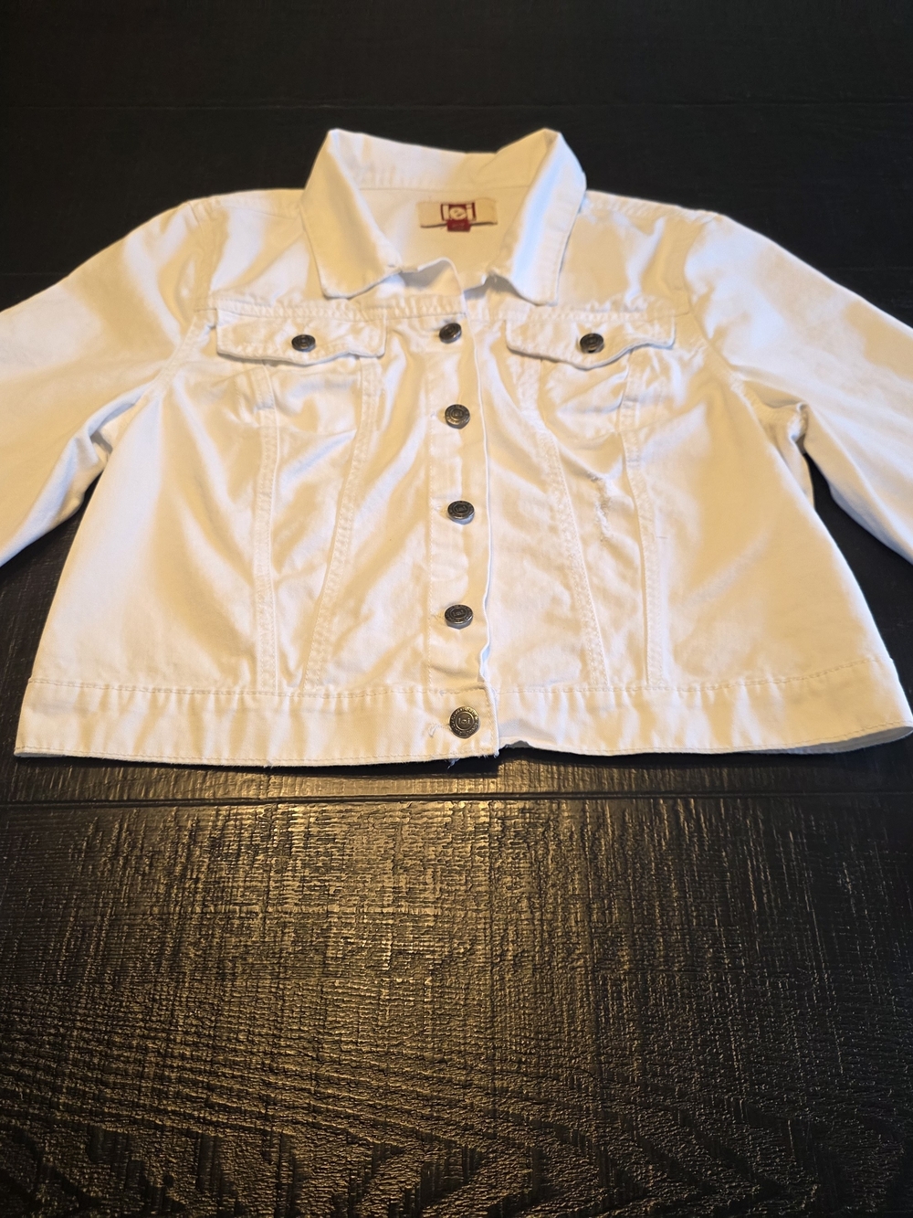 lei White Denim Junior Jacket - Button-Front Jean Jacket